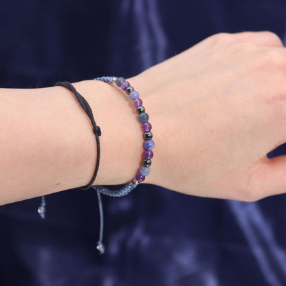 Sagittarius Zodiac Crystal Candle & Gemstone Bracelet – Celestial Ritual Gift